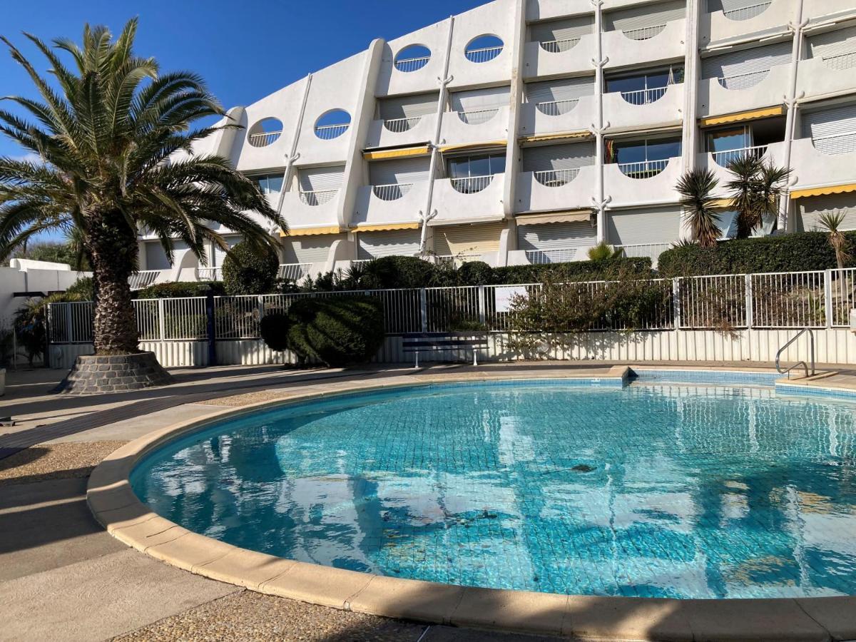 Ancre Bleue***, 1Ere Ligne Plage, Piscine, Clim. La Grande-Motte Exterior foto